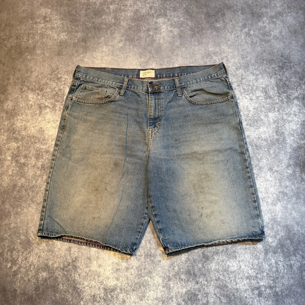 Vintage Old Navy Mens Blue Denim Jean Shorts Size 40 Medium Wash‎ Casual Jorts